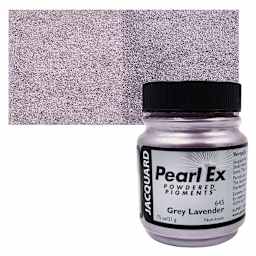 Jacquard Pearl-Ex Pigment - 0.75 oz, Grey Lavender jar and swatch