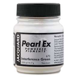 Jacquard Pearl-Ex Pigment - 0.50 oz, Interference Green - front