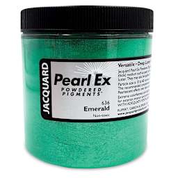 Jacquard Pearl-Ex Pigment - 4 oz, Emerald, Jar