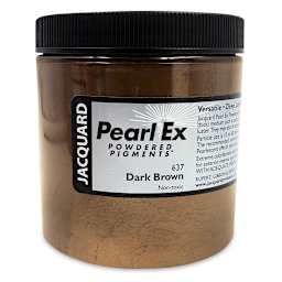 Jacquard Pearl-Ex Pigment - 4 oz, Dark Brown, Jar