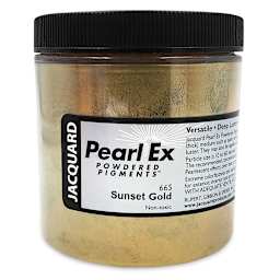 Jacquard Pearl-Ex Pigment - 4 oz, Sunset Gold, Jar