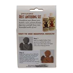 Instant Iron and Instant Rust - Rust Antiquing Set - back of packaging