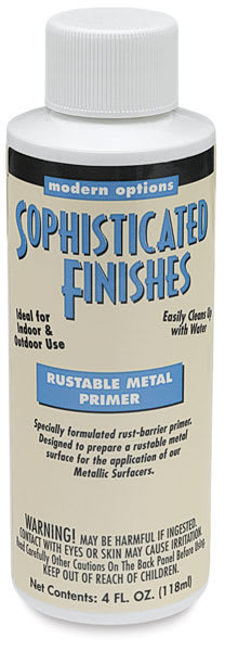 Primo Primer and Sealers - Front of bottle of Rustable Metal Primer
