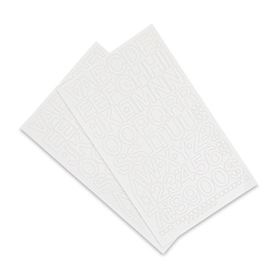 Chartpak Vinyl Letters - 1" Capital Letters, White