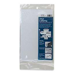Chartpak Vinyl Letters - 1" Capital Letters, White - front of packaging