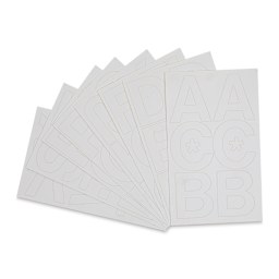 Chartpak Vinyl Letters - 3" Capital Letters, White