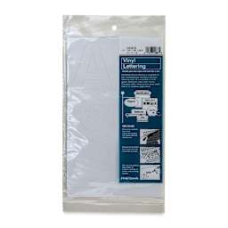 Chartpak Vinyl Letters - 3" Capital Letters, White - front