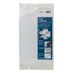 Chartpak Vinyl Letters - 3/4" Capital Letters, White - front of packaging