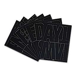 Chartpak Vinyl Letters – 6" Capital Letters, Black