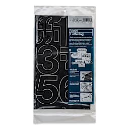 Chartpak Vinyl Numbers - 3" Numbers, Black - front of packaging
