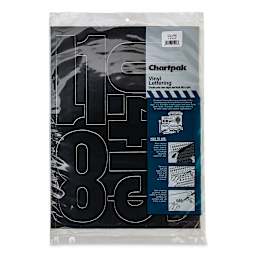 Chartpak Vinyl Numbers - 6" Numbers, Black - front of packaging