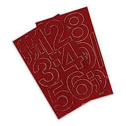 Chartpak Vinyl Numbers - 3" Numbers, Red
