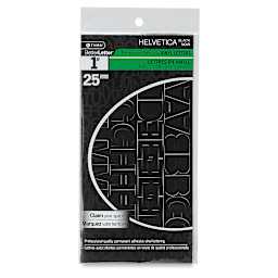Westcott BetterLetter Self-Adhesive Vinyl Letters – 1” Permanent Letters, Helvetica, Black