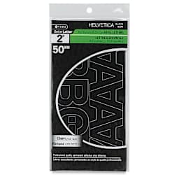 Westcott BetterLetter Self-Adhesive Vinyl Letters – 2” Permanent Letters, Helvetica, Black