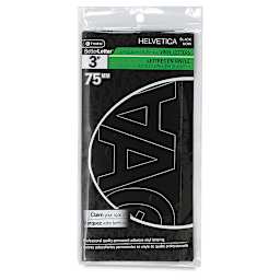 Westcott BetterLetter Self-Adhesive Vinyl Letters – 3” Permanent Letters, Helvetica, Black