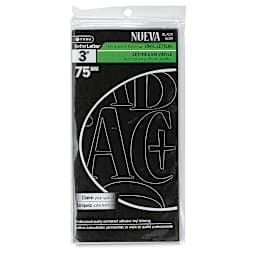 Westcott BetterLetter Self-Adhesive Vinyl Letters – 3” Permanent Letters, Nueva, Black