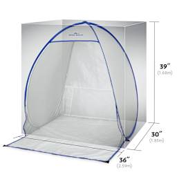 HomeRight Spray Shelters - Front view of Small Spray Shelter showing assembled dimensions