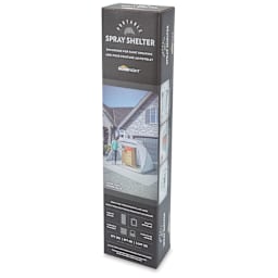 HomeRight Spray Shelters - Right angled view of Front of package of Large Spray Shelter