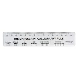 Manuscript Calligraphy Rule - 6"