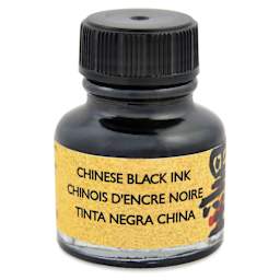 Manuscript Chinese Calligraphy Ink - Black, 30 ml Bottle