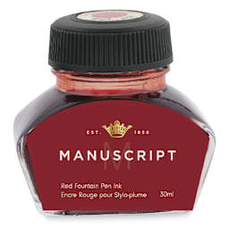 Manuscript Fountain Pen Ink - Red, 30 ml