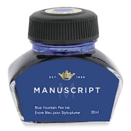 Manuscript Fountain Pen Ink - Blue, 30 ml