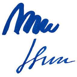 Manuscript Fountain Pen Ink - Blue swatch