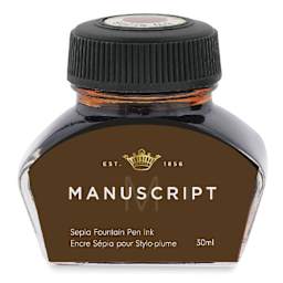Manuscript Fountain Pen Ink - Sepia, 30 ml