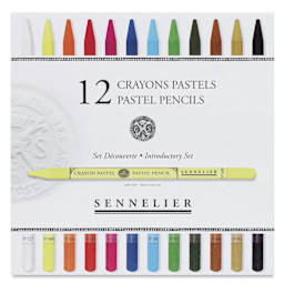 Sennelier Woodless Pastel Pencils - Set of 12, Assorted, front of packaging
