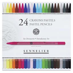 Sennelier Woodless Pastel Pencils - Set of 24, Assorted, front of packaging