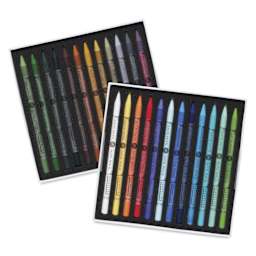 Sennelier Woodless Pastel Pencils - Set of 24, Landscape, open packaging