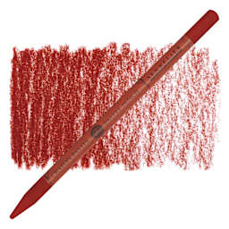 Sennelier Woodless Pastel Pencil - Burnt Madder, pencil and swatch
