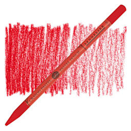 Sennelier Woodless Pastel Pencil - Helios Red, pencil and swatch