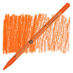 Sennelier Woodless Pastel Pencil - Nasturtium Orange, pencil and swatch
