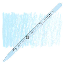 Sennelier Woodless Pastel Pencil - Cerulean Blue Light Hue, pencil and swatch