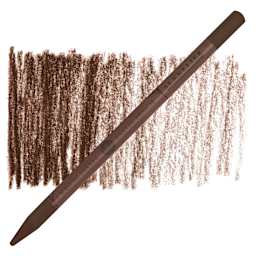 Sennelier Woodless Pastel Pencil - Warm Brown, pencil and swatch