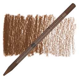 Sennelier Woodless Pastel Pencil - Van Dyck Brown, pencil and swatch