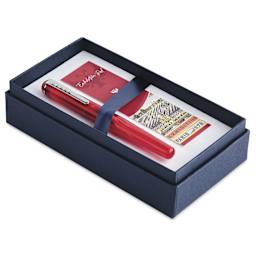 Tom Hessin Charles Collection Fountain Pen - Exhibition Red, pen inside of the packaging
