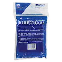 Oil Board Lettering Stencils - 4" Set - back of packaging