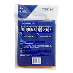 Oil Board Lettering Stencils - 6" Set