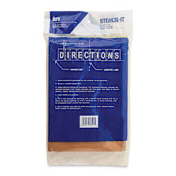 Oil Board Lettering Stencils - 8" Set - back of packaging