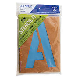 Oil Board Lettering Stencils - 10" Set - front of packaging