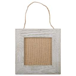 Hampton Art Weathered Frame with Burlap Panel