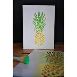 Stencil1 Stencil - Finished artwork using Pineapple stencil