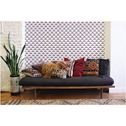 Stencil1 Stencil - Staggered Triangle, Repeat Pattern, 11'' x 11'' (Sample Artwork)