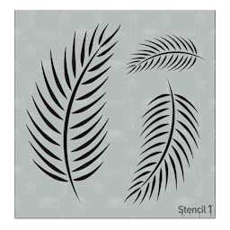 Stencil1 Stencil - Palm Fronds, Small, 5-3/4'' x 6''