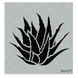 Stencil1 Stencil - Succulent Agave, 5-3/4'' x 6''