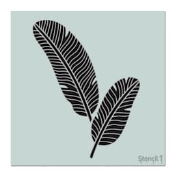 Stencil1 Stencil - Banana Leaves, 11'' x 11''