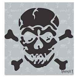 Stencil1 Stencil - Jolly Roger, 5-3/4'' x 6''