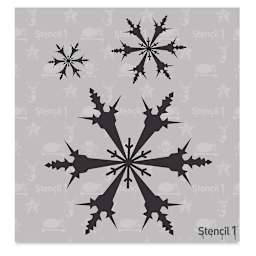 Stencil1 Stencil - Snowflakes, 5-3/4'' x 6''